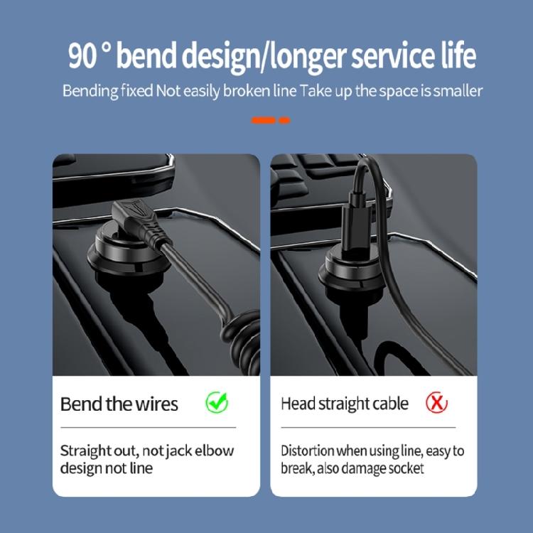 Спиральный USB C - USB C кабель, гибкая длина, PD60W, быстрая зарядка, передача данных для телефонов, планшетов, шнур питания, линия данных