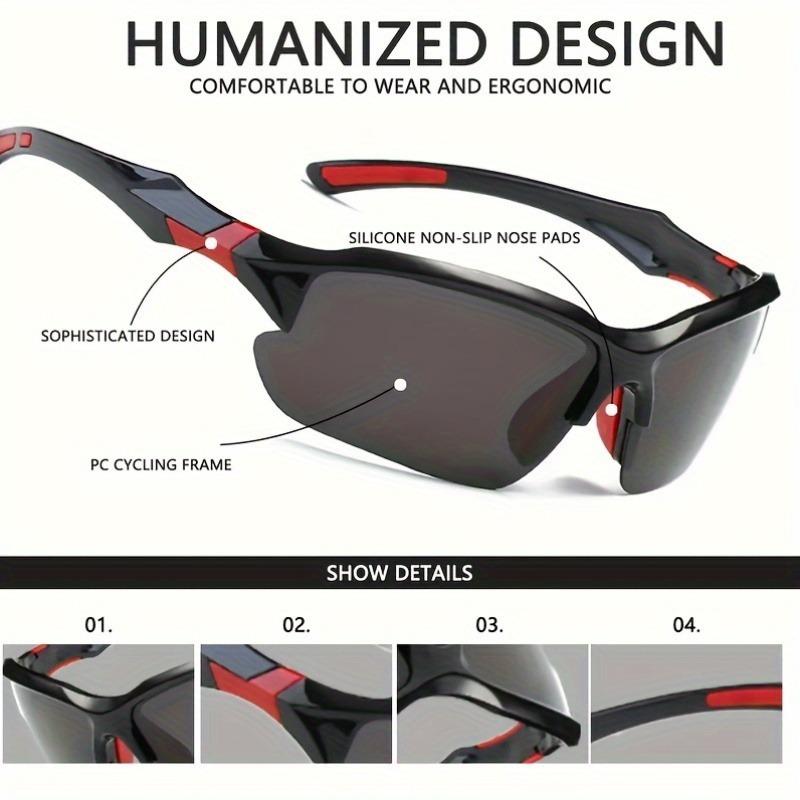 4 шт. Велосипедные солнцезащитные очки, велосипедные очки, солнцезащитные очки, очки для активного отдыха, велосипедные пылезащитные очки