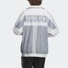Adidas M Word Outdoor Casual Letter Print Color Block Свободная куртка с длинным рукавом Куртка унисекс Серая IK7355