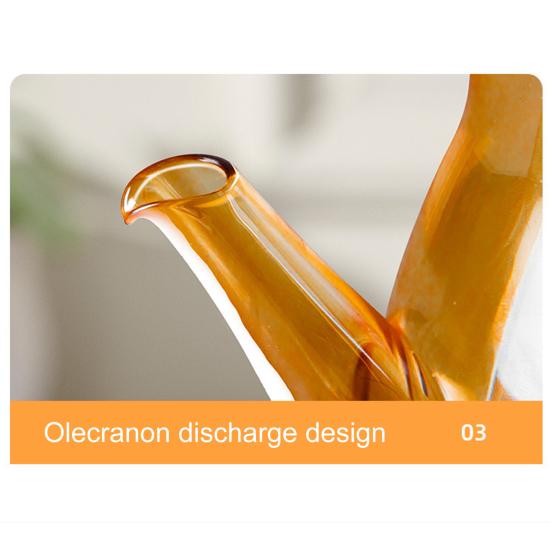 Стеклянная бутылка-дозатор для масла с носиком без капель 600/800/1000 мл, большая емкость для масла и уксуса