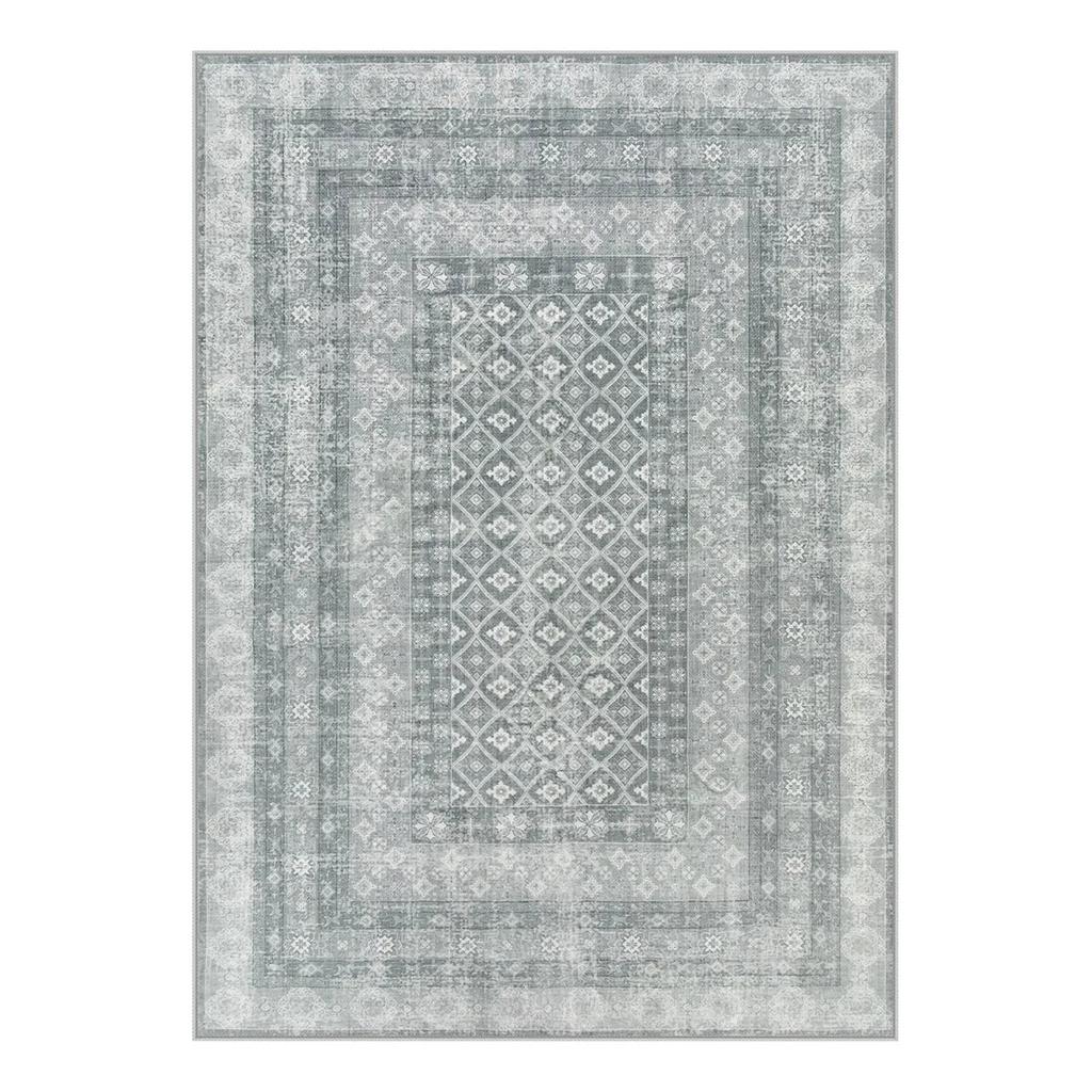 Ковер Daisy моющийся винтажный фермерский дом состаренный зеленый богемный ковер для помещений детские комнаты зеленые стильные и удобные ковры