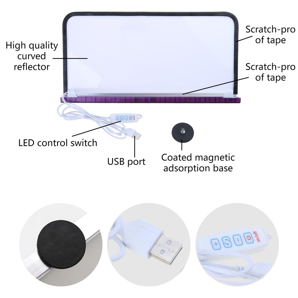 Полосатая Гибкая Складная Беспокрасочная Рихтовка Вмятин Линованная Светоотражающая Доска Панель Вмятин Портативная Светоотражающая Доска Светодиодная