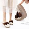 [2025] 2025 Bow Women's Flat-soled Single Shoes Wear Two Casual Soft-soled Shoes with One Pedal