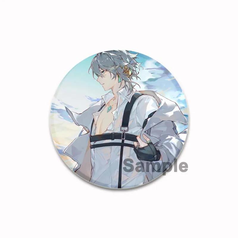 32/44/58 мм значок Genshin Impact, броши ручной работы на одежду, рюкзак, аксессуары для косплея, брошь Alhaitham, мультяшные значки на лацкан, подарки