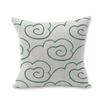 Luxurious Green Geometry Cotton Linen Pillow Case Cushion Pad For Bed Sofa Car Office Decor