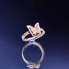 Изысканное темпераментное ожерелье с бахромой в виде бабочки, позолоченное кольцо из титановой стали, модный геометрический браслет, персонализированный браслет