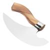 Viking Pizza Axe Handmade Stainless Steel Medieval Pizza Cutter with Pine Wood Handle for Home