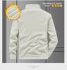 Men's Double-Sided Thick Polar Fleece Jacket, Winter Loose Fit, Large Size, Stand Collar.