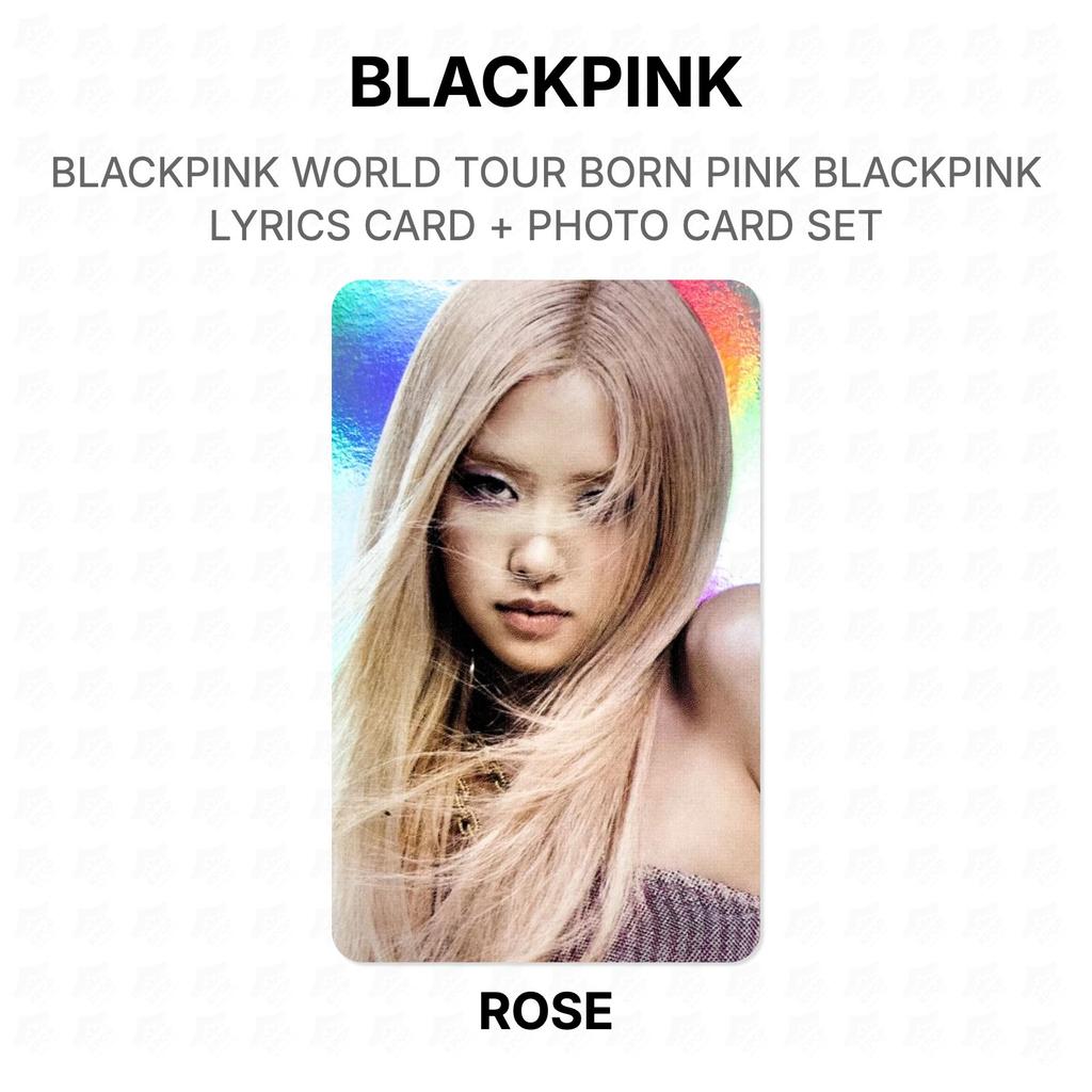 BLACKPINK МИРОВОЙ ТУР BORN PINK BLACKPINK КАРТОЧКА С ТЕКСТАМИ ПЕСЕН + НАБОР ФОТОКАРТОЧЕК Официальная Фотокарточка