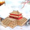 DIY Модель игрушки 3D Деревянный Пазл Зал Высшей Гармонии Деревянные Наборы Головоломка Игра Сборка Игрушки Подарок для Детей Взрослых P51