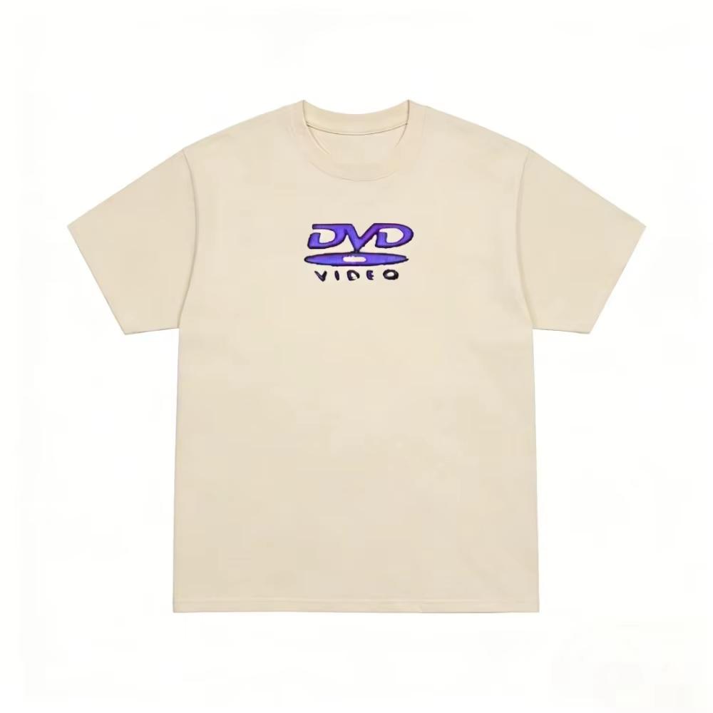 Funny Retro Graphic DVD VIDEO Logo Print TShirt Unisexs and Womens Casual Streetwear Style Top Summer New Tees