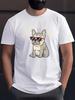 French Bulldog Print T Shirt, Tees For Men, Casual Short Sleeve T-shirt For Summer Holiday Gift#Color(1)