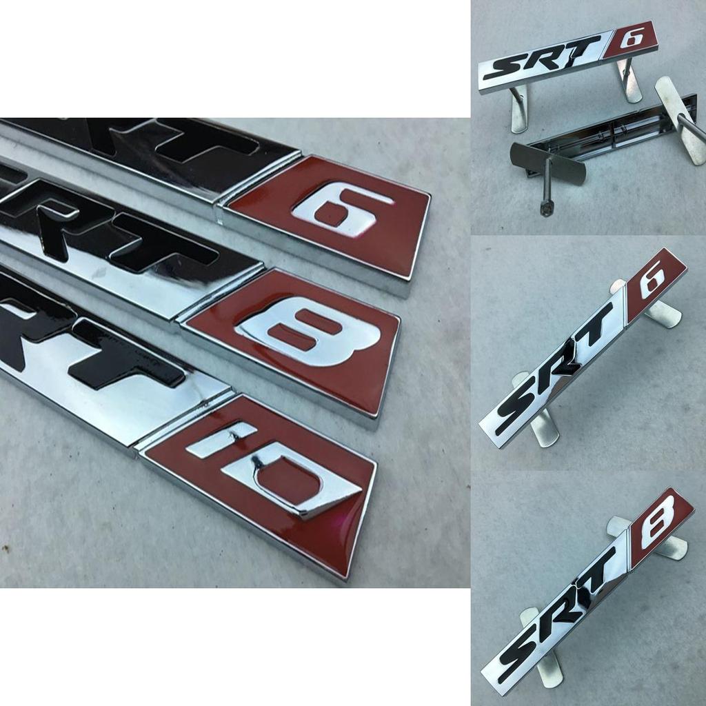 Durable Jeep Srt Metal Emblems Badge Decal For Cars With Zinc Alloy And Noble Finish