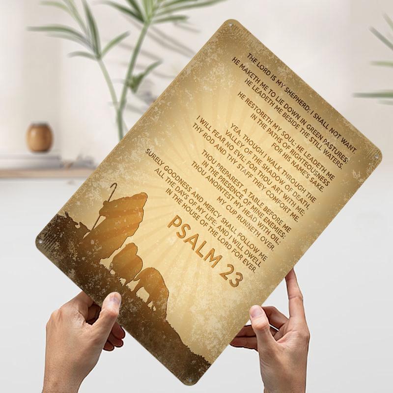 Christ Tinplate Poster Custom Wall Art Vintage Metal Signs Retro Tin Plaque for Modern Home Decoration Luxury Bathroom Decor