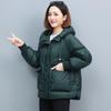 Куртка женская новая с капюшоном и карманом большого размера, свободное хлопковое пальто, зимняя утолщенная теплая пуховая куртка