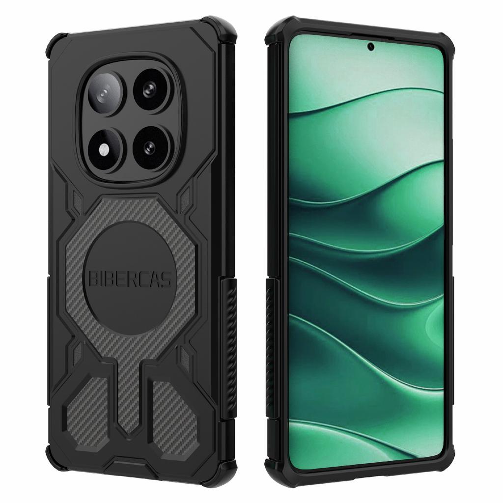 BIBERCAS J-16 Series For Xiaomi Redmi Note 14 Pro 5G Case Compatible with MagSafe Anti Drop TPU+PC Phone Cover