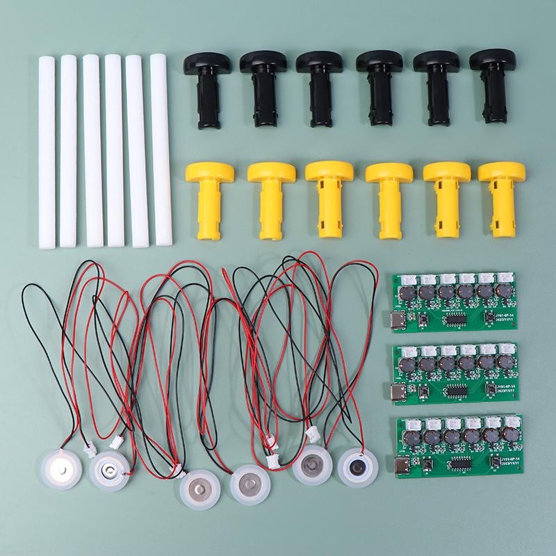 Модуль увлажнителя DIY-набор Небулайзерная плата управления Ультразвуковой небулайзер Драйвер тумана Плата цепи Интерфейс Type-C 6 сопел