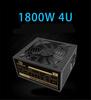 Блок питания ATX 1800 Вт для майнинга ETH Bitcoin, для ПК, майнинг-рига, поддержка 6 видеокарт, 6P портов, GPU, 4U, однополярный