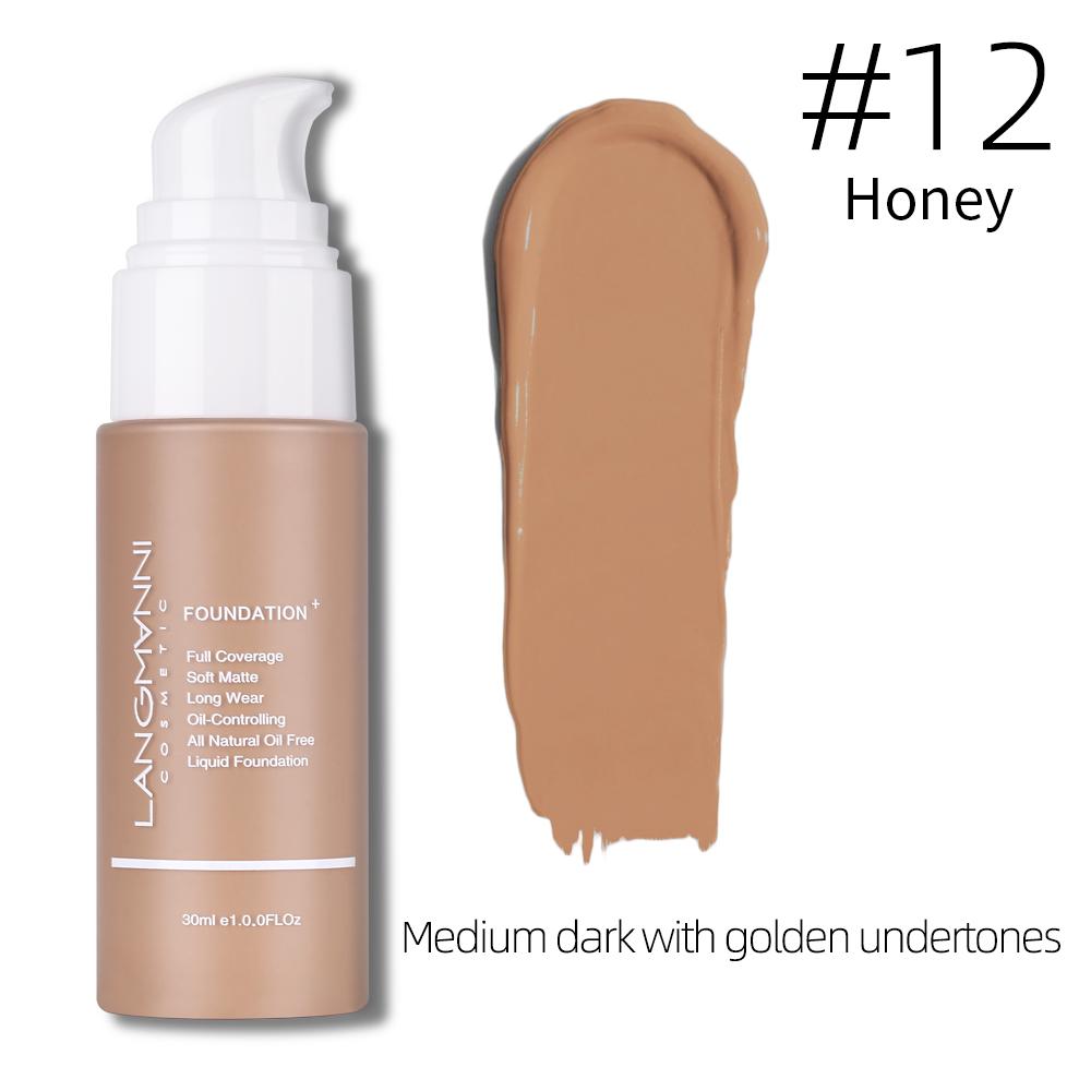 Matte Liquid Foundation Oil Control Concealer Beauty Waterproof Long-lasting Moisturizing Foundation