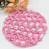 Extremely Good Bun Cover Hair Net Ballet Dance Skating Rhinestone Crochet Snood