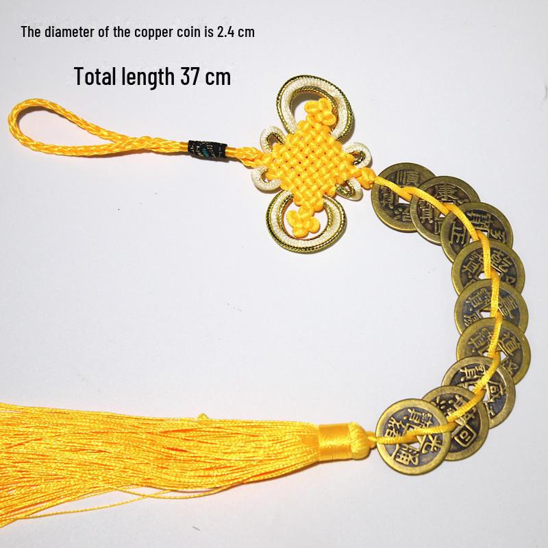 Emperors' Coins Pendant: Five or Six Copper Coin Gourd Pendants, Ideal As Gifts