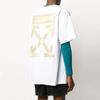 OFF WHITE Футболка оверсайз с принтом стрел на ленте OMAA038R201850020148