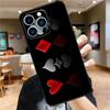 Пики Карты для игры в Покер Ас Арт Чехол для телефона Для iPhone 11 12 13 14 16 15 Pro Max Mini XS X XR 7 8 Plus Мягкий Чехол