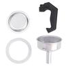 Espresso Coffee Moka Pot Replacement Parts For 1/3/6/9/12 Cups Moka Pot Handle Gasket Seal Funnel Filter Accessories