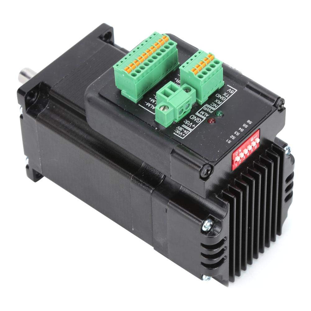 NEMA 23 Stepper Digital Stepper Servo Motor with Digital Signal Processing Integrated Stepper Motor for Textile Motor, 24-48V Chip, Closed-Loop CNC,