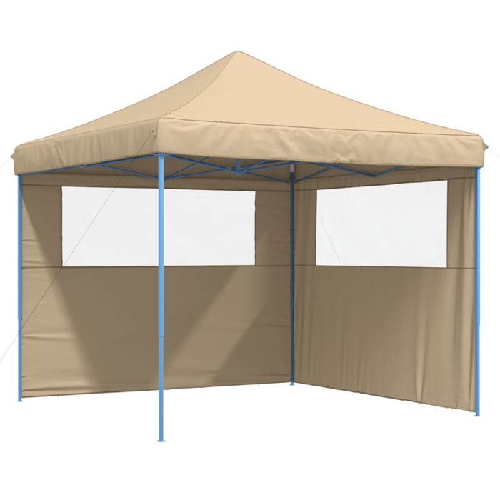 VidaXL Tente de réception pliable escamotable avec 2 parois latérales, tente, tente à auvent, auvent de gazebo 4004921