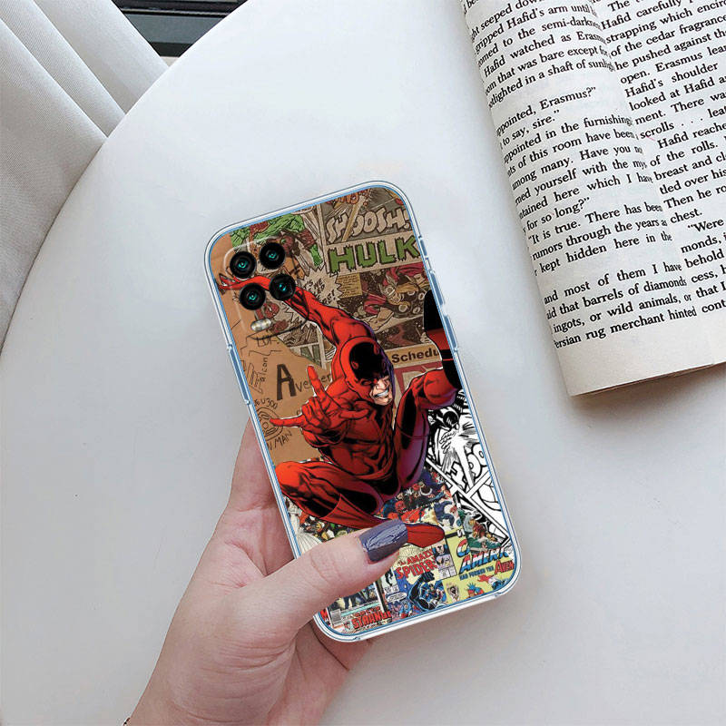 JO15 Чехол Daredevil для телефона Motorola E22S E7 G6 G7 G8 G9 Plus Power Play G10 G20 G04 E30 E40 E22 E20 E13 G22 G23 G Stylus Play