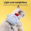 Cat Leash, Anti-escape Cartoon Embroidered Backpack, Chest and Shoulder Strap, Adjustable Cat Leash for Pets
