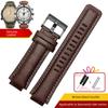 Спортивный холщовый ремешок для часов с кожаной подкладкой Для TIMEX T2N720 T2N721 TW2R55500 24*16 мм Армейский зеленый коричневый Мужской ремешок для часов Браслет