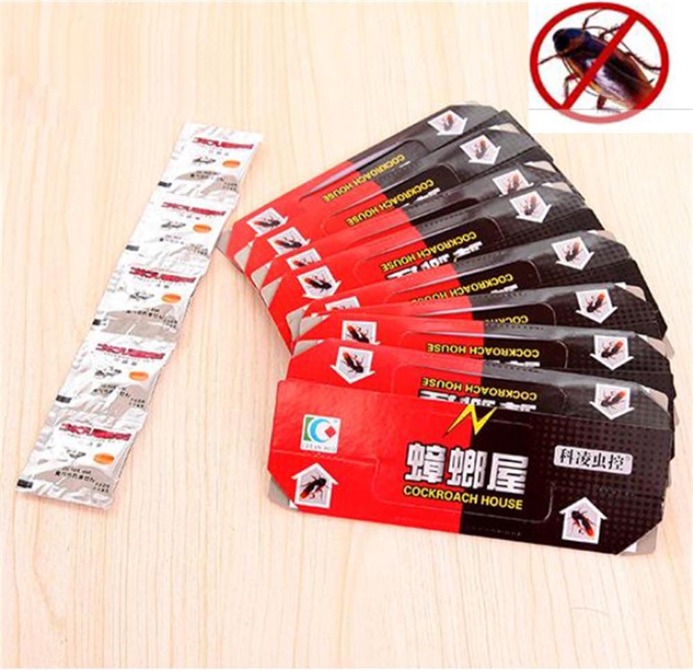 10 шт. ловушка для тараканов, убивающая сильные липкие ловушки для насекомых