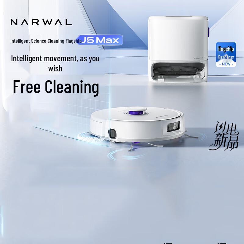 Narwhal J5 Max Robot Vacuum and Mop