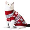 Navy Blue Snowflake Cat and Dog Christmas Pet Sweater