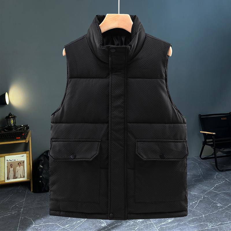 Autumn Winter Sleeveless Vest Men Outerwear Fashion Loose Thick Warm Plus Size Jackets