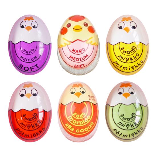 Креативный мультяшный кухонный таймер, термочувствительный напоминатель, меняющий цвет, таймер для варки яиц всмятку, вкрутую, для столовой