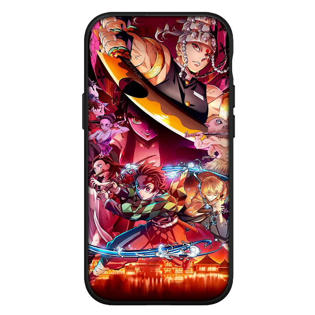 Чехол для iPhone 16 15 Xiaomi Redmi Note 14 13 12 11 Pro Max X 8 16e Samsung Galaxy S25 S24 S23 Moto OPPO Huawei Kyoujurou Demon Slayer Tanjirou Nezuko