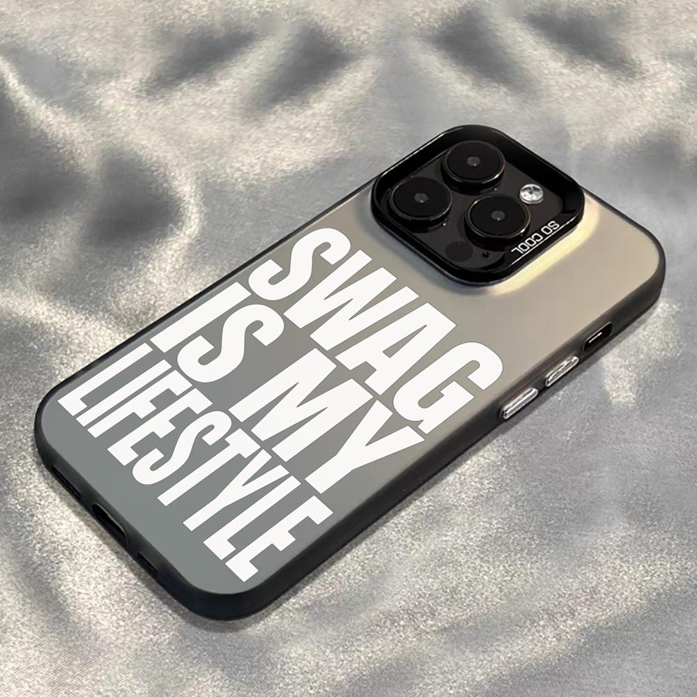 Hip-hop Swag logo lifestyle fashion Phone Case For lMDColor Silver Shell For lPhone 17 16 e 15 14 13 12 11 Pro Max Plus
