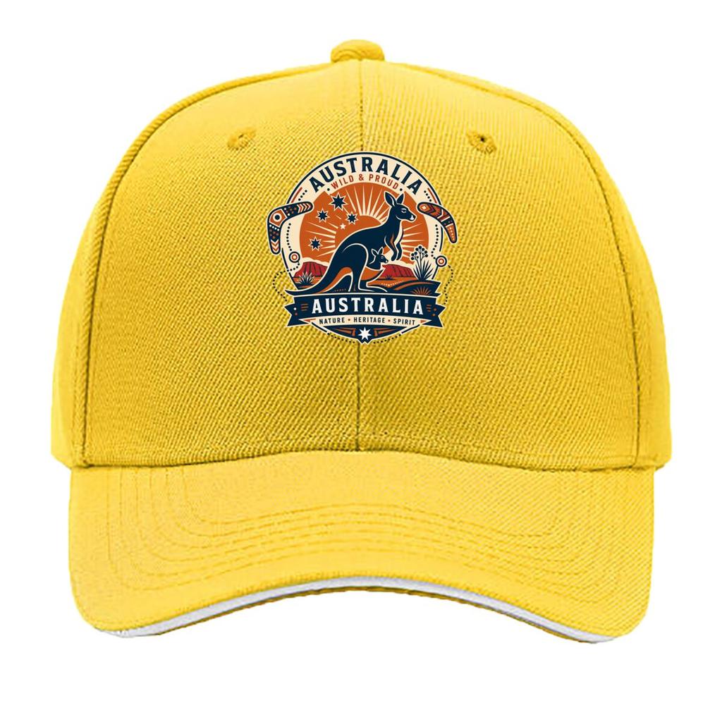 Australian Outback Wildlife Emblem A Sandwich Baseball Cap Sun Cap Outdoor Workouts Hat