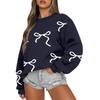 Women  Tops Women's Long Sleeve Sweatshirt Casual Crewneck Loose Fit Pollover Fleece Tops