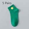 5 Pairs of Men Spring and Autumn Pure Cotton Deodorant Tube Socks
