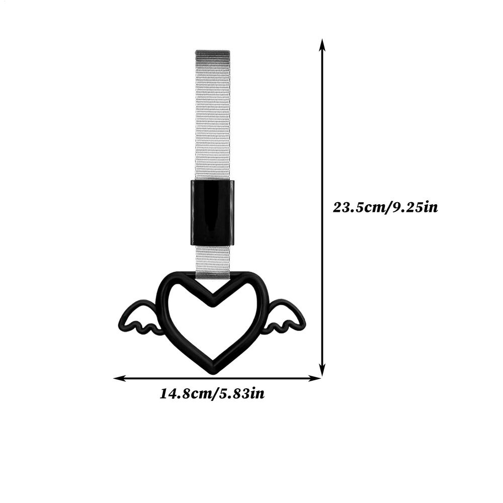 Ремешок-ручка для автомобиля Брелок-подвеска для дрифта Кольца Форма сердца Ремешки-ручки для автомобиля Брелок-подвеска для дрифта Декорация интерьера и экстерьера Автомобильный аксессуар