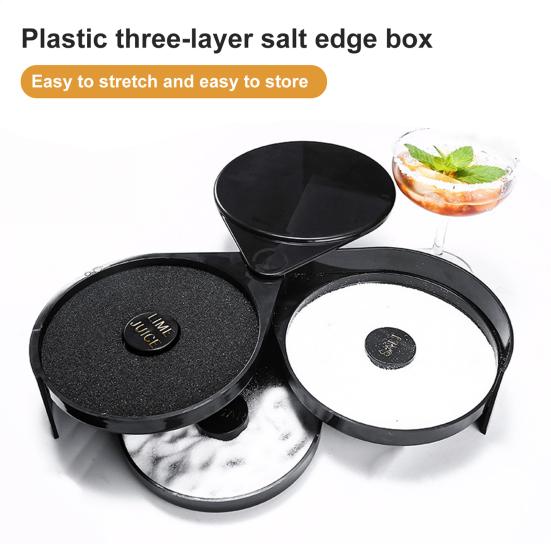 Пластиковая коробка Salt Edge Три слоя Солонка Сахар Сок