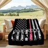 1PC Custom Name Baseball Flag Art outdooor Flannel blankets Patterns Throw Blanket All-Season Soft Gift for Couch, Bed, Camping gifts