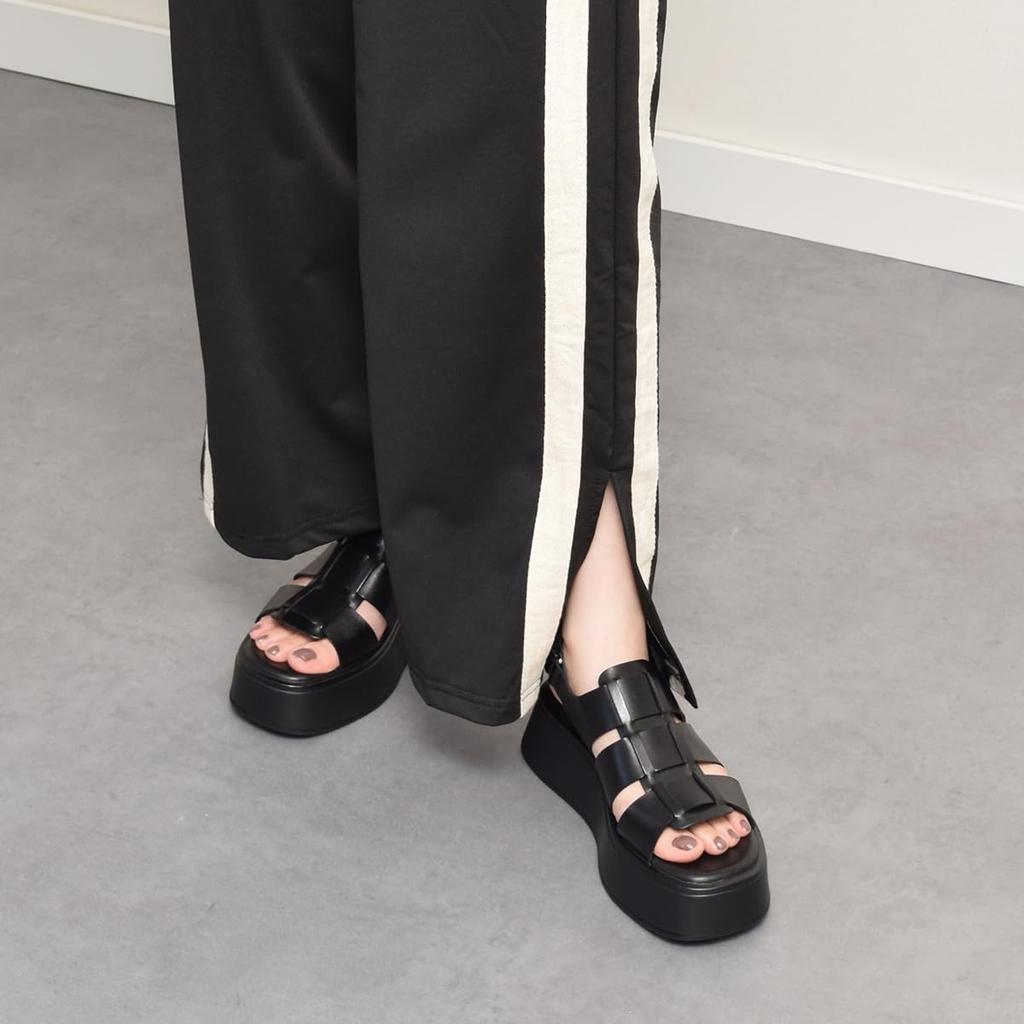 Сандалии Slide на толстой подошве Gurkha Taste Sandals Black cm [Vagabond] женские 23,5