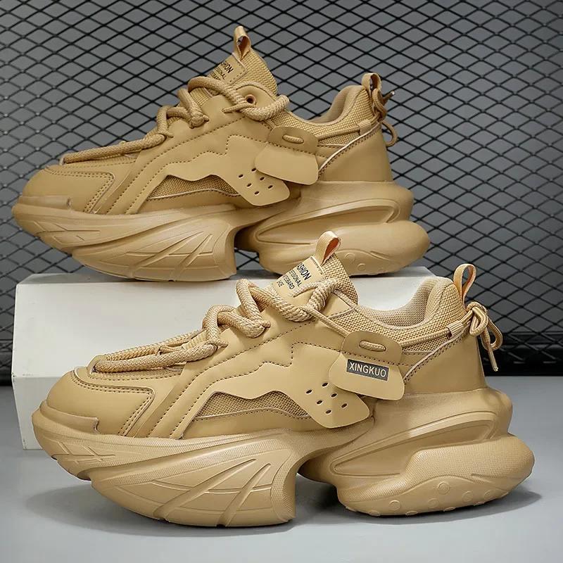 Высококачественная мужская повседневная обувь на платформе с толстой подошвой, кроссовки для мужчин, мужская обувь для ходьбы, мужская модная повседневная обувь, кроссовки для тренировок