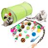CANPLUS Cat Toy Set Cat Teaser Fishing Pole Cat Ball Cat Mouse Mouse Toy Cat Tunnel Feather Toy Cat Toy Throwing Toy Popular Stress Relief Obesity