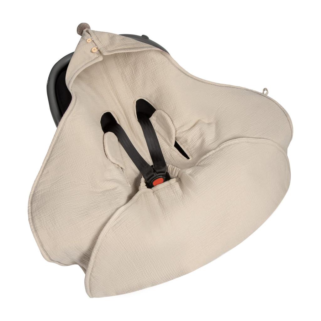 Muslin Wrap/Blanket For Car Seat Sand